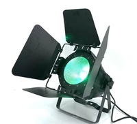 Focos LED COB de 200W con puertas batientes 4 en 1 WW/CW/RGBW/UV, control DMX512 6 en 1, CRI 90 para iluminación de escenarios de fiestas/bodas (397-400nm)