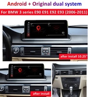 10,25 Zoll Android Autoradio DVD Multimedia-Player Auto-GPS-Navigator für BMW 3er Serie E90 E91 E92 E93 2006-2011 Bluetooth WLAN