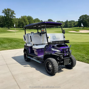 Carrito de Golf Eléctrico 4x4 de 1-2 Plazas Todoterreno con Motor de 5KW, Batería de Litio de 60V, Compatible con Villas Vacacionales, Controlador Curtis, Aluminio - Product Image 5