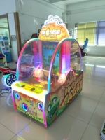 Machine d'amusement pour enfants d'âge dinosaure à pièces Machine de jeu d'arcade de rachat de loterie de balle sautante