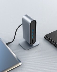 12 in1ハブタイプCからマルチ4KHDRJ45 VGA 4 USB 3.0PD電源アダプタードッキングステーションデスクトップポータブル - Product Image 6
