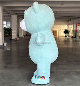 Disfraz inflable al aire libre, oso de peluche, oso de piel y oso marrón, disfraz de Mascota para caminar para adultos, disfraz de juego de rol, fiesta - Product Image 5