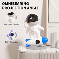 Fusée astronaute 12 en 1 HD Galaxy Star veilleuse Bluetooth haut-parleur planétarium projecteur pour chambre salle de jeu
