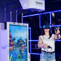 VR para una sola persona Magic Interactive 1 Player 9d Realidad Virtual Simulador de juegos de pie VR Plataforma de autoservicio