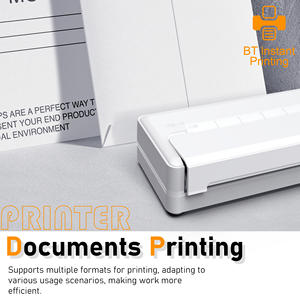 Portátil <span class=keywords><strong>Mini</strong></span> Impressora All-in-One Estudantes Home Office Trabalho de casa <span class=keywords><strong>A4</strong></span> Térmica Inkless Contividade Erro-Impressão de fotos grátis - Product Image 5