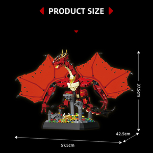 99001 Série Dragon - Puzzle géant à assembler Dragon <span class=keywords><strong>Hobbit</strong></span> Homme Smaug pour adulte, modèle de présentation, jouet éducatif en plastique ABS pour garçon - Product Image 5