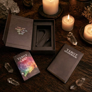 Impression personnalisée de cartes de tarot de luxe, coffret magnétique, jeu de cartes de tarot, cartes d'<span class=keywords><strong>oracle</strong></span> avec livre d'instructions pour les lecteurs professionnels - Product Image 2