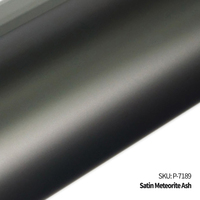 Film de protection de voiture en TPU satiné de luxe 7,5 mil, couleur Gris Météorite Interstellaire Mat Brumeux, Premium, Anti-jaunissement et Anti-âge
