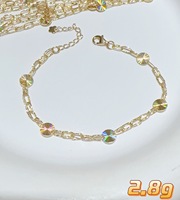 Set Perhiasan Emas Padat 18K AU750 Sunburst Disc, Kalung Rantai Koin Bulat Mengkilap yang Dapat Disesuaikan, dan Gelang Emas untuk Wanita