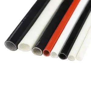 Silicone Rubber Coated Braided Fiberglass Sleeve Expandable Sleeving