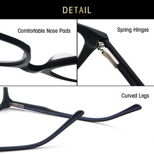 Gafas de Acetato Ovaladas con Montura Completa Grey Jack Eyewear 60004, Unisex, Retro, Minimalistas, a la Moda, para Adultos - Product Image 4