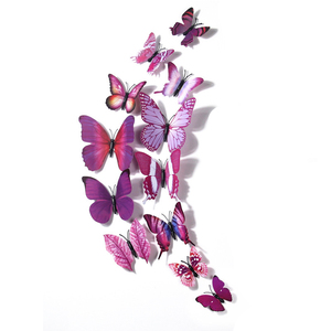 Butterflies <b>Wall</b> <b>Stickers</b> Living Room <b>Decor</b> Wedding Kids Room Decoration DIY <b>Wall</b> Art 3D - Product Image 3