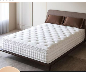 Colchón Híbrido de Espuma Viscoelástica de Alta Densidad <span class=keywords><strong>Queendom</strong></span> de 9 Pulgadas, Diseño Moderno con Látex, Gel y Resortes Ensacados, para Uso en Hoteles y Hospitales - Product Image 5