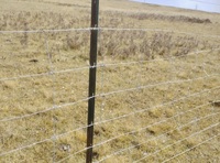 Fil d'acier galvanisé à haute résistance Bétail Cerf Cheval Cour Clôture 8ft Joint de charnière par rouleau Clôture de sécurité agricole écologique