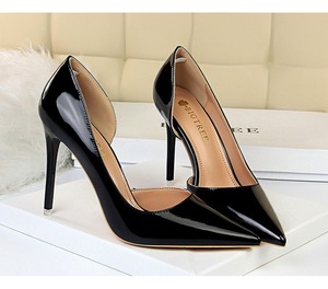 <span class=keywords><strong>Tacchi</strong></span> a Spillo in Vernice PU per Donna, Punta Affusolata, Design Semplice ed Elegante, Tacco Sottile, Taglie Grandi, per Matrimoni Estivi - Product Image 6