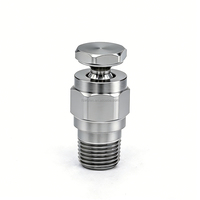 Huajue OEM/ODM Buse de pulvérisation conique creuse grand angle en acier inoxydable BHA, à déviation détachable, 1/4 pouce BSPT, angle de pulvérisation 150-180°