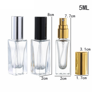 Mini Atomizador de Perfume Recargable de Bolsillo de 5 ml, Botella de Vidrio Cuadrada Pequeña para Viaje - Product Image 4