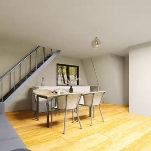 Maison triangulaire moderne avec structure en acier galvanisé pour locations de <span class=keywords><strong>vacances</strong></span> de <span class=keywords><strong>luxe</strong></span> - Product Image 4