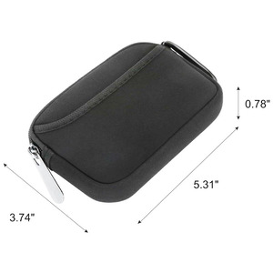 Pochette Organiseur de Technologie Portable Écologique en Néoprène Étanche avec Fermeture Éclair pour Téléphone Chargeur Câble <span class=keywords><strong>AirPods</strong></span> Adaptateur <span class=keywords><strong>MagSafe</strong></span> Clés - Product Image 3