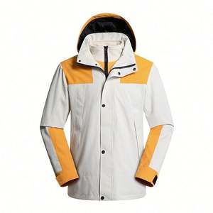 Chaqueta de Esquí de Montaña 3 en 1 Impermeable para Hombre, con Forro Polar, Cortavientos, con Capucha, para Otoño e Invierno - Product Image 3