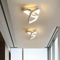 Plafonnier LED rond moderne à montage en surface pour chambre d'hôtel, salon, couloir et décoration intérieure