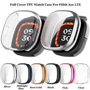 Plating Protector Frame Case Soft TPU Watch Case for <strong>Fitbit</strong> Ace <strong>LTE</strong> - Product Image 2