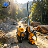 Foreuse hydraulique diesel 500M montée sur chenilles avec boîte de vitesses à vitesse variable pour l'échantillonnage géologique