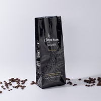 Sacs en aluminium à fermeture quadruple avec valve unidirectionnelle pour l'emballage de café, de thé et d'aliments, imprimés sur mesure