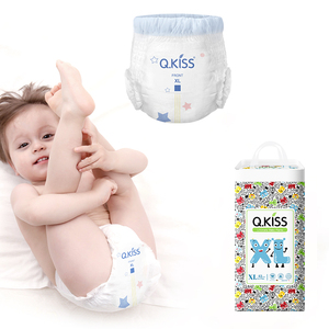 Pañales para recién nacidos Q-Kiss, tela no tejida hipoalergénica ultrafina, prevención de fugas en 3D, absorción suave y transpirable para bebés de 0 a 3 años - Product Image 1