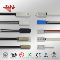 Protecteur thermique bimétallique HCET-A TB02, thermostat, contrôleur de température, micro-interrupteur de contrôle de température pour la domotique des véhicules, CQC TUV