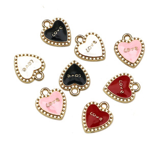 Pendentifs Cœur en Alliage de Zinc, Breloques Cœur pour Bijoux DIY, Accessoires Unisexe, Cadeau, Porte-clés, Chaîne de Téléphone - Product Image 3