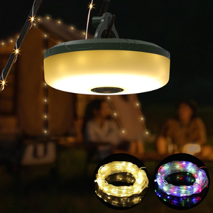 Luci da campeggio per esterni portatili da 100 m da 10m con torcia elettrica a 8 modalità di tipo C USB nero certificata IP44 per <span class=keywords><strong>tenda</strong></span> da giardino - Product Image 2