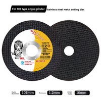 Disque abrasif haute dureté 107*1.2*16mm pour meuleuse d'angle, coupe de l'acier inoxydable et des métaux