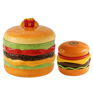 Tazón Creativo para Hamburguesas y Fideos con Tapa, Juego de Vajilla de Cerámica para el Hogar, Gran Capacidad, Apto para Sopa, Fideos, Ramen, etc. - Product Image 2