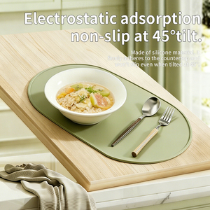 Tapis de table en silicone OEM/ODM, réutilisables, résistants à la chaleur, écologiques, de qualité alimentaire, avec plateau en silicone. - Product Image 3