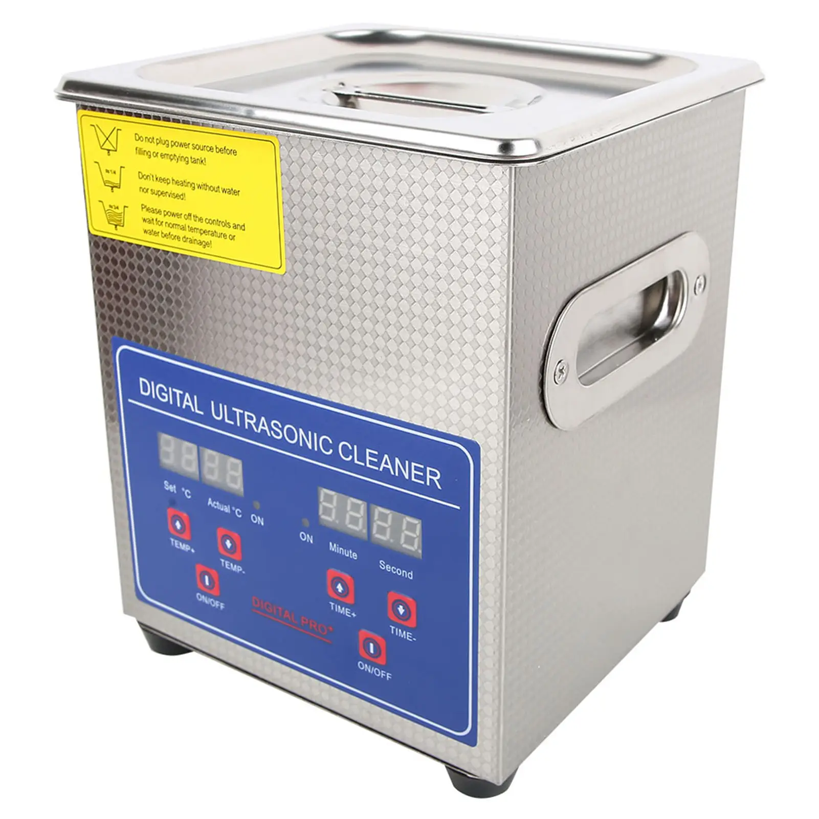 2L Household Ultrasonic Cleaner with Stainless Steel Body and Tank Industrial Ultrasonic Cleaner