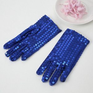 Gants en paillettes argentées pour adultes et enfants, gants en maille à paillettes, mitaines de danse à paillettes pour accessoire de costume de robe - Product Image 2