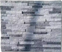 Revêtement mural en pierre empilée de quartz naturel en forme de Z, résistant au feu, garantie 5 ans pour les foyers extérieurs