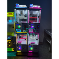 Mini-grue à pinces de qualité commerciale, jeu d'arcade de distribution de poupées pour un joueur avec force de préhension réglable, directement de l'usine