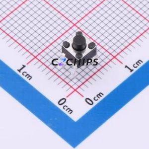 TS09-CBW1EH4.3 Tactile Switch Through hole-4P,4.5x4.5mm Switch Single Pole Single Throw Round Button 1.8N Through Hole - Product Image 1