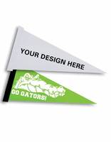 Bannière de drapeau de triangle de cadeau promotionnel avec des logos d'impression personnalisés fanion de feutre de publicité pour des affaires