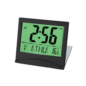 Folding Perpetual Calendar <b>Electronic</b> Clock 13mm Thin With Alarm Temperature Display Travel Desk Clock Gift - Product Image 4