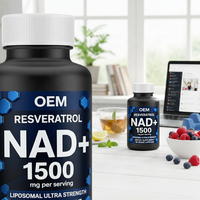 Cápsulas de Gel Suave de Vitaminas Premium NAD+ en Venta, 300 mg 1000 mg, Productos de Belleza, Antioxidantes, Certificados, OEM, Marca Privada, para Adultos