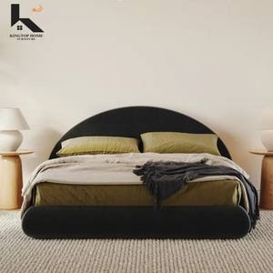 Commercio all'ingrosso della fabbrica Marshmallow doppio <span class=keywords><strong>letto</strong></span> telaio in tessuto copertura camera da <span class=keywords><strong>letto</strong></span> mobili con testiera <span class=keywords><strong>letto</strong></span> imbottito telaio - Product Image 5