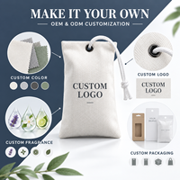 Désodorisant de voiture en sachet parfumé, perles aromatiques suspendues, tissu tissé double couche, logo personnalisé, OEM ODM, pour armoire, placard, chambre