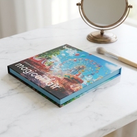 Palette à paupières vide personnalisable à trois volets avec miroir, emballage OEM, étui magnétique 3 compartiments pour maquillage DIY, vente en gros