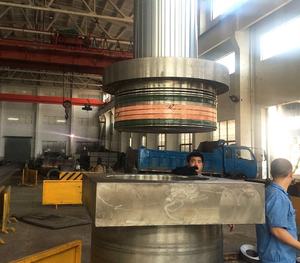 Cilindro de prensa hidráulica con brida frontal de 300 toneladas, doble efecto para máquina de prensa - Product Image 4