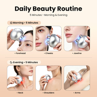 Machine de Massage du Visage Rechargeable Ace-tec Lumière Rouge Portable Drainage Facial Sculpting Minceur Masseur