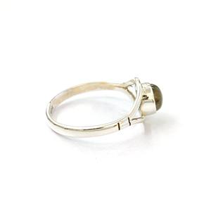 Bague en argent sterling 925 avec pierre précieuse labradorite, réglable, collection artisanale, bagues fines, bijoux en argent, prix de gros - Product Image 6
