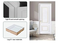 Portes en bois haut de gamme, portes en bois écologiques sans formaldéhyde résistantes aux rayures pour chambres à coucher